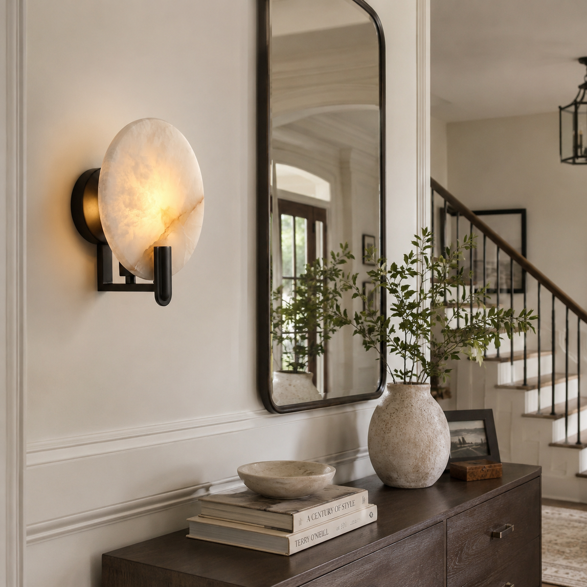 Atherton Alabaster Wall Sconce — product view 3