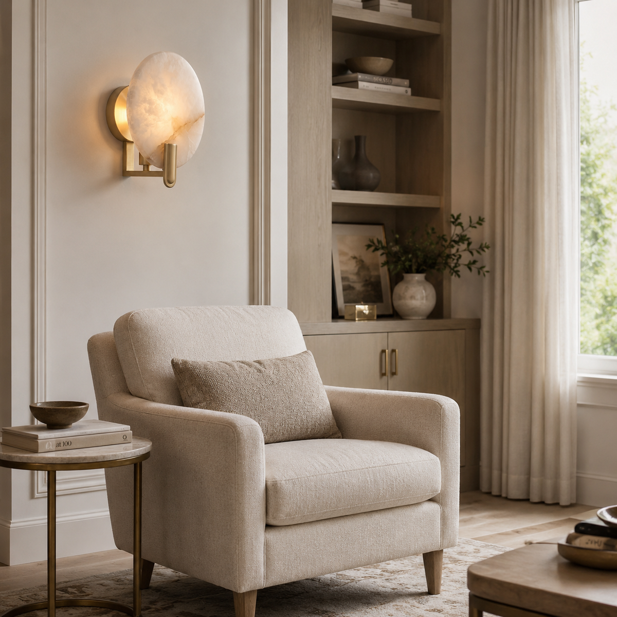 Atherton Alabaster Wall Sconce — product view 5