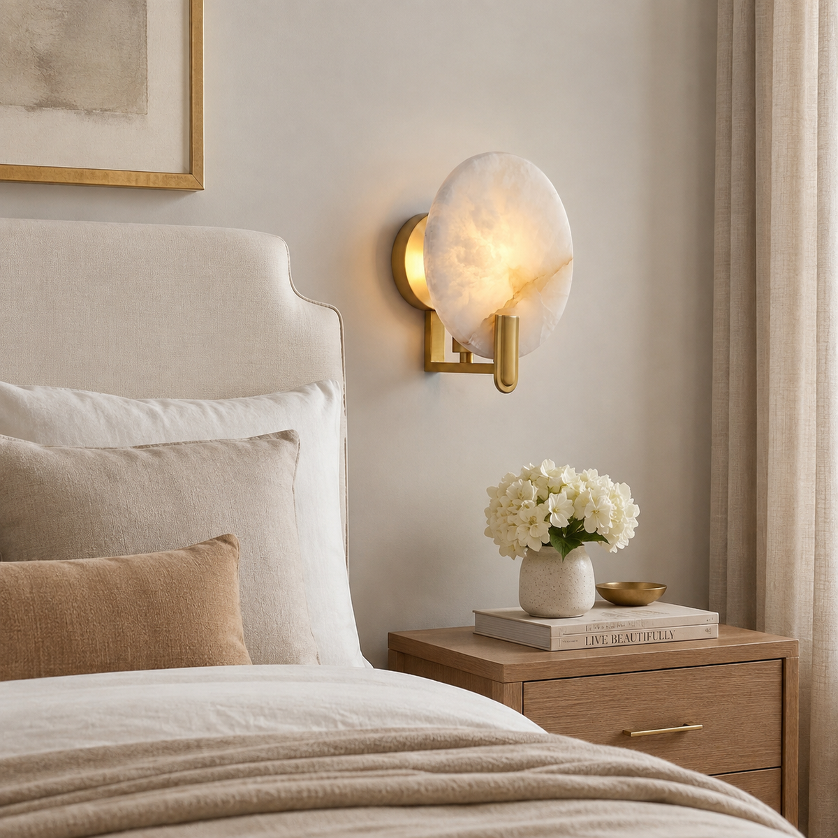 Atherton Alabaster Wall Sconce — product view 6