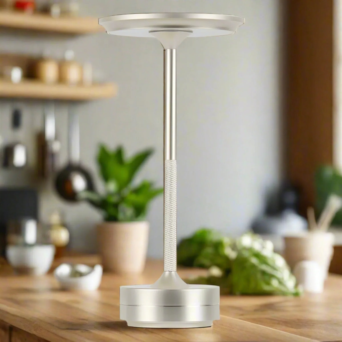 AuraTap Rechargeable Touch LED Desk Lamp Dimmable Bedside Office — Space Gray Silver Gold Black White — product view 2