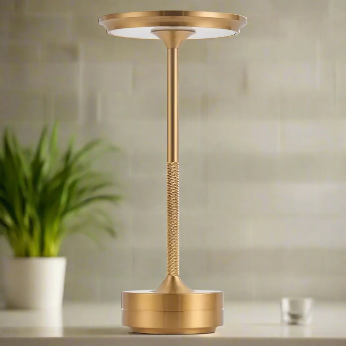 AuraTap Rechargeable Touch LED Desk Lamp Dimmable Bedside Office — Space Gray Silver Gold Black White — product view 3