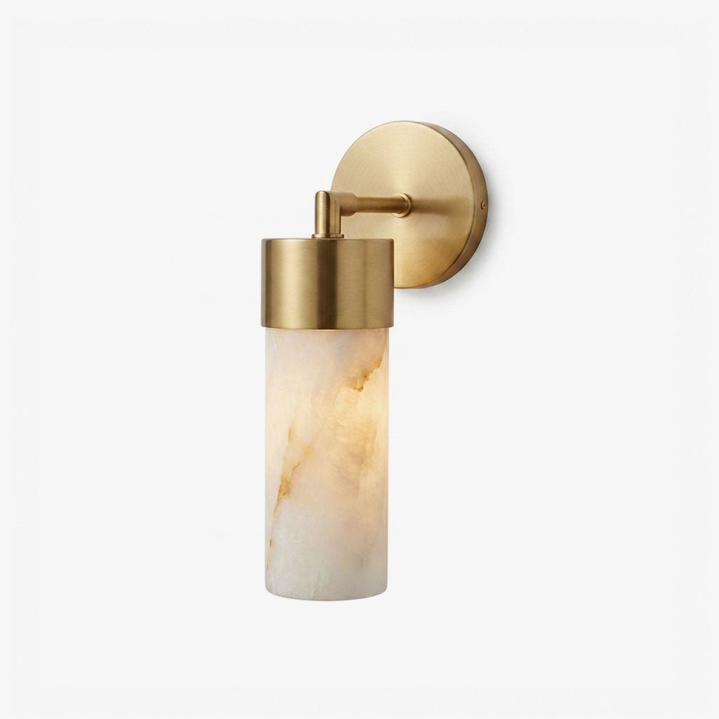 Aurelia Alabaster Cylinder Wall Sconce — product view 1