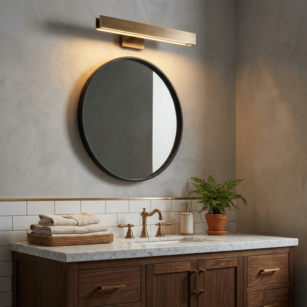 Aveline Vintage Brass LED Picture Light — product view 5