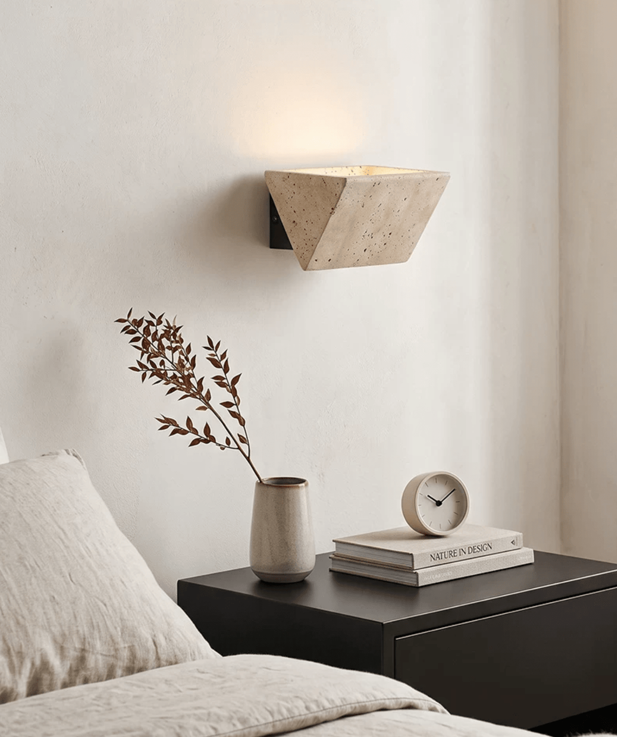 Aven Travertine Wall Sconce — product view 3