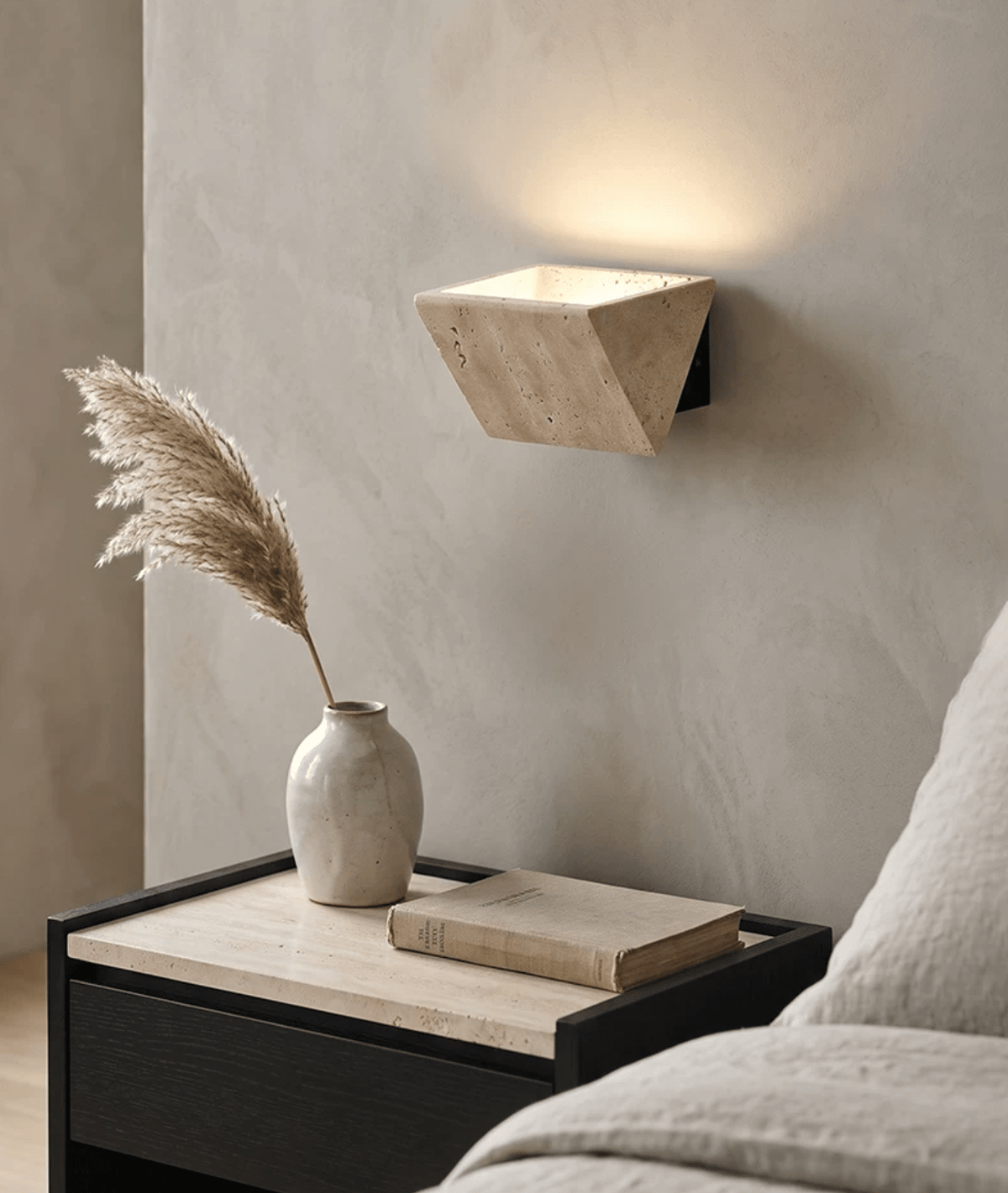 Aven Travertine Wall Sconce — product view 5