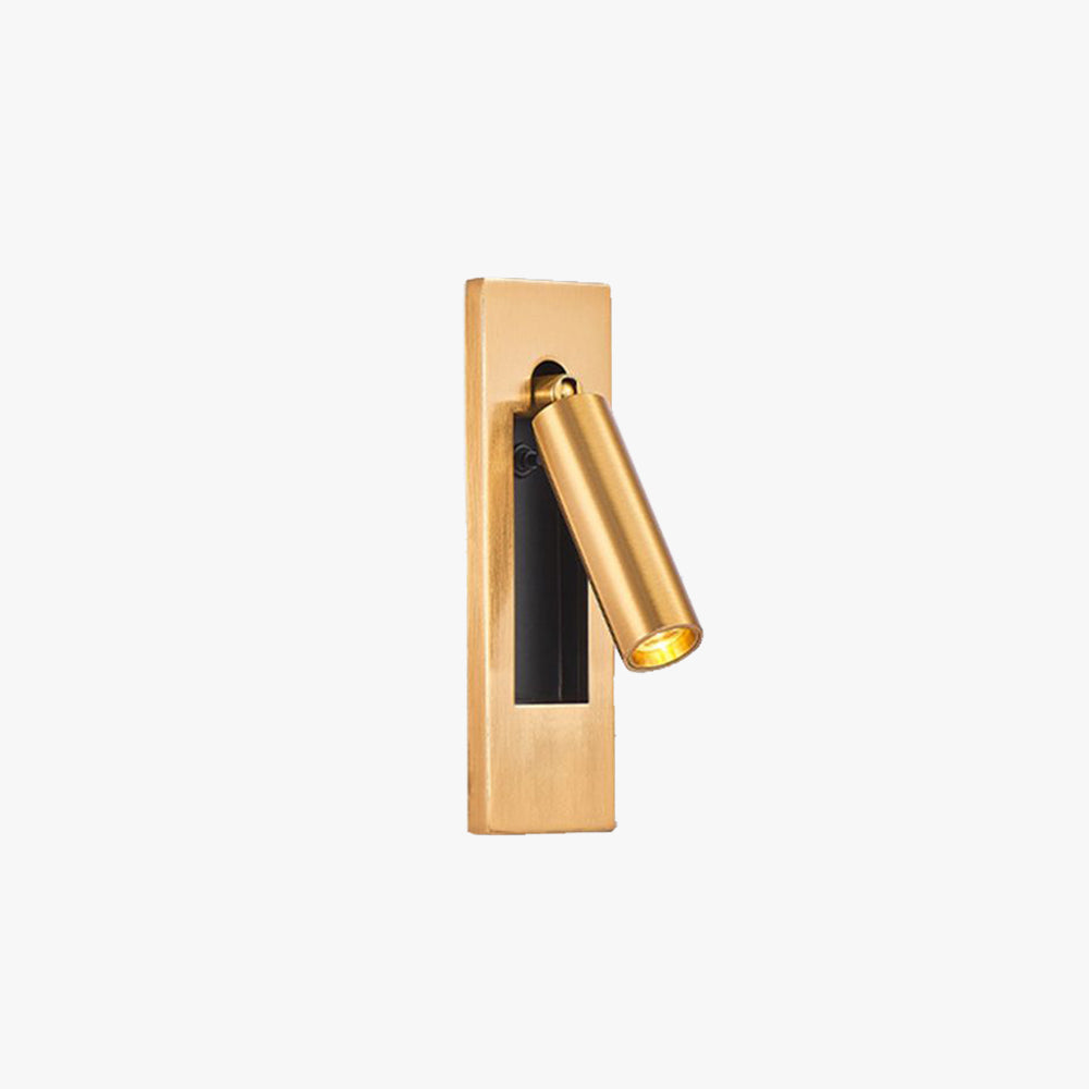 Ray Traditional Adjustable Metal Wall Spotlight – Black & Gold — product view 3