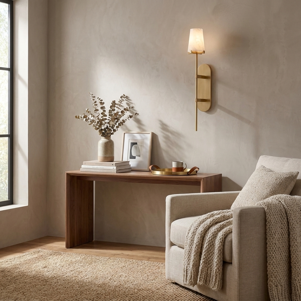Baton Alabaster Wall Sconce — product view 3