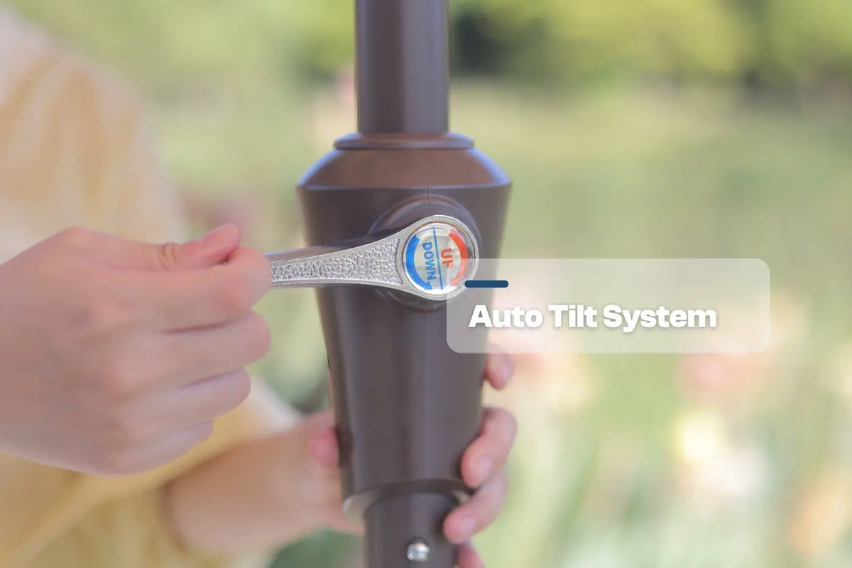 9FT Auto‑Tilt Patio Umbrella — product view 3