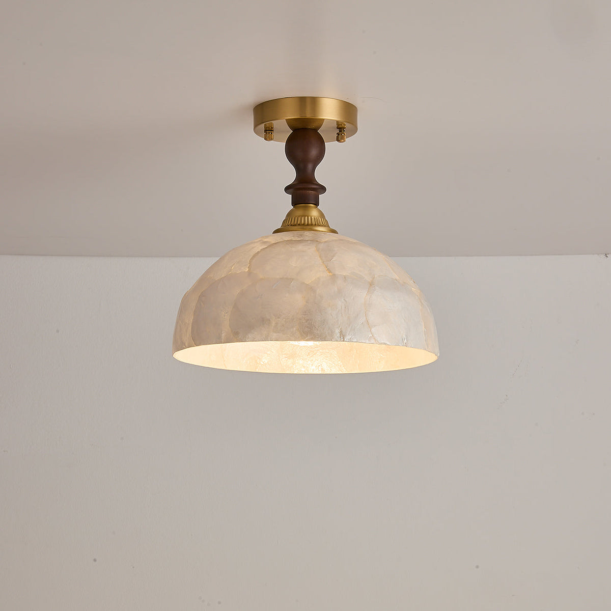 Belvedere Capiz Flush Mount Ceiling Light — product view 3