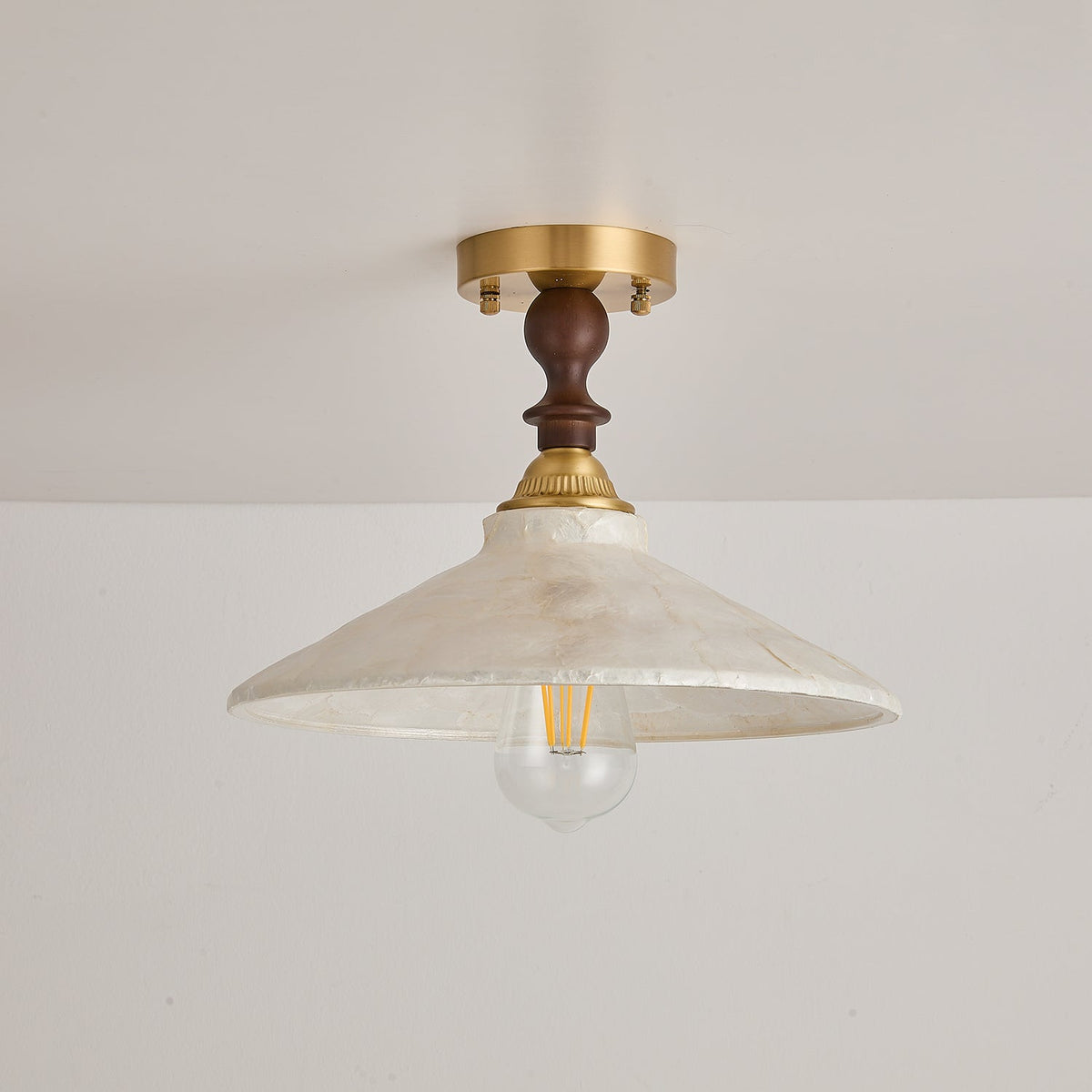 Belvedere Capiz Flush Mount Ceiling Light — product view 7