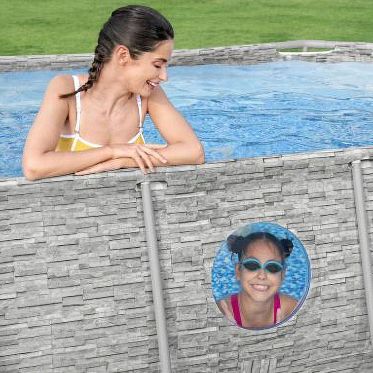 Power Steel Swim Vista Above Ground Pool Set with Filter Pump, Ladder & Cover — product view 7