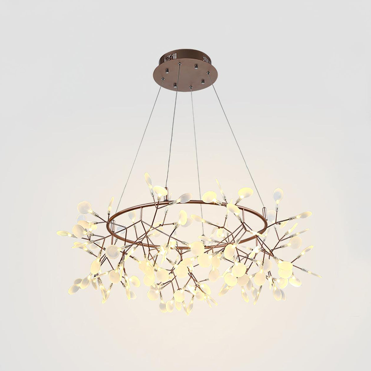Olivia Unique Round Sputnik Art Deco Firefly Chandelier, Living Room/ Bedroom — product view 2