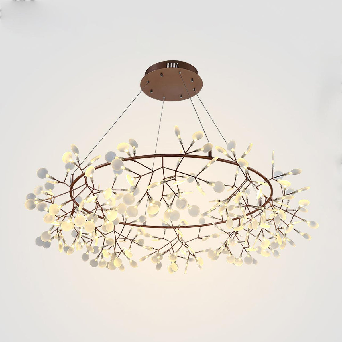 Olivia Unique Round Sputnik Art Deco Firefly Chandelier, Living Room/ Bedroom — product view 4