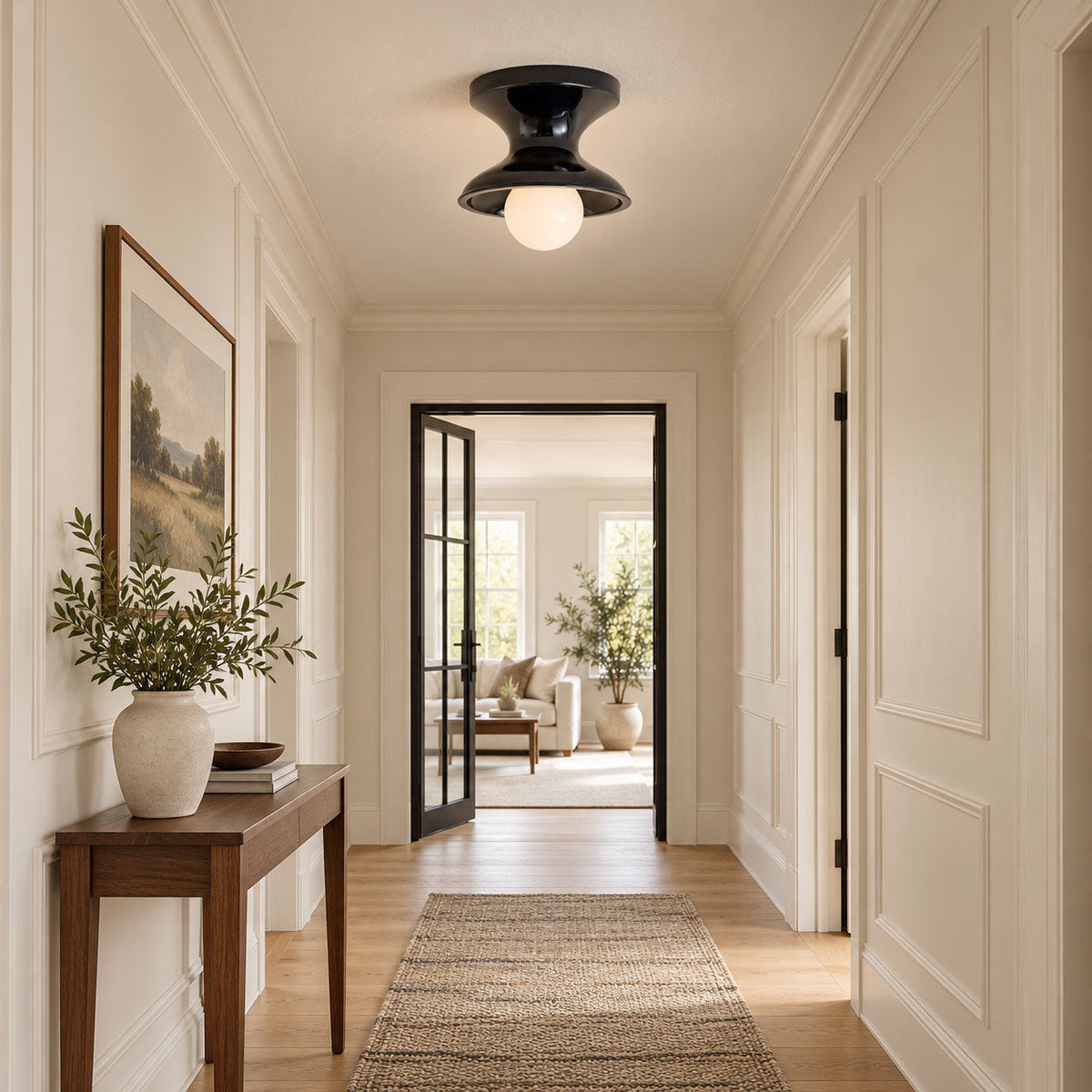 Bobbin Resin Flush Mount Light — product view 2
