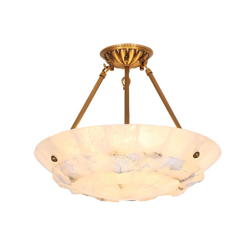 Bowl Pendant Lamp Alabaster Elegance — product view 4