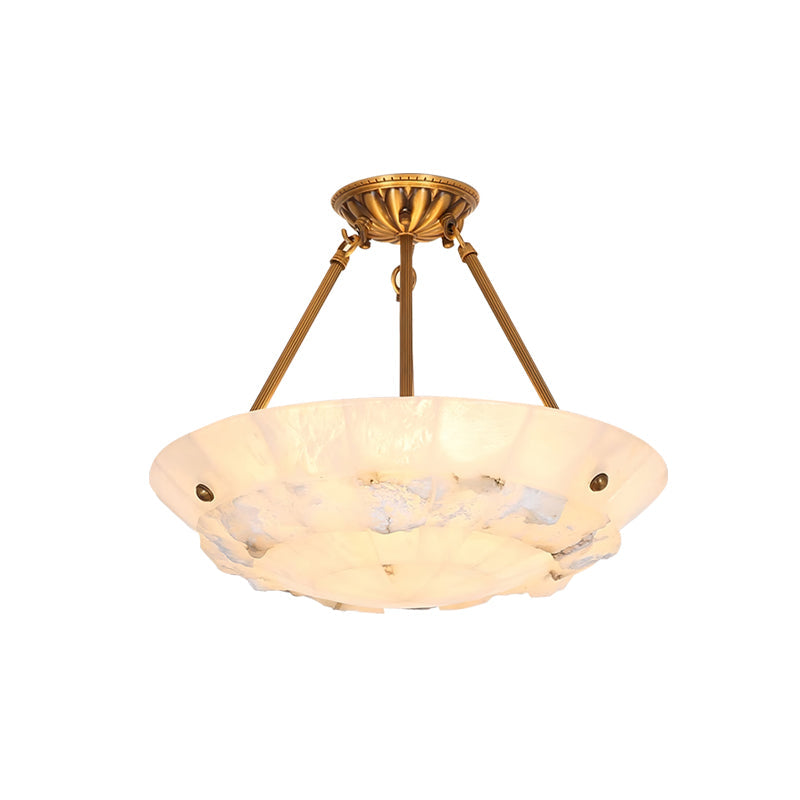 Bowl Pendant Lamp Alabaster Elegance — product view 2