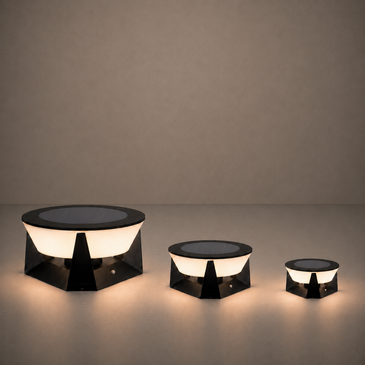 RIRZ COVE | Modern Solar Outdoor Floor Lamp — product view 1