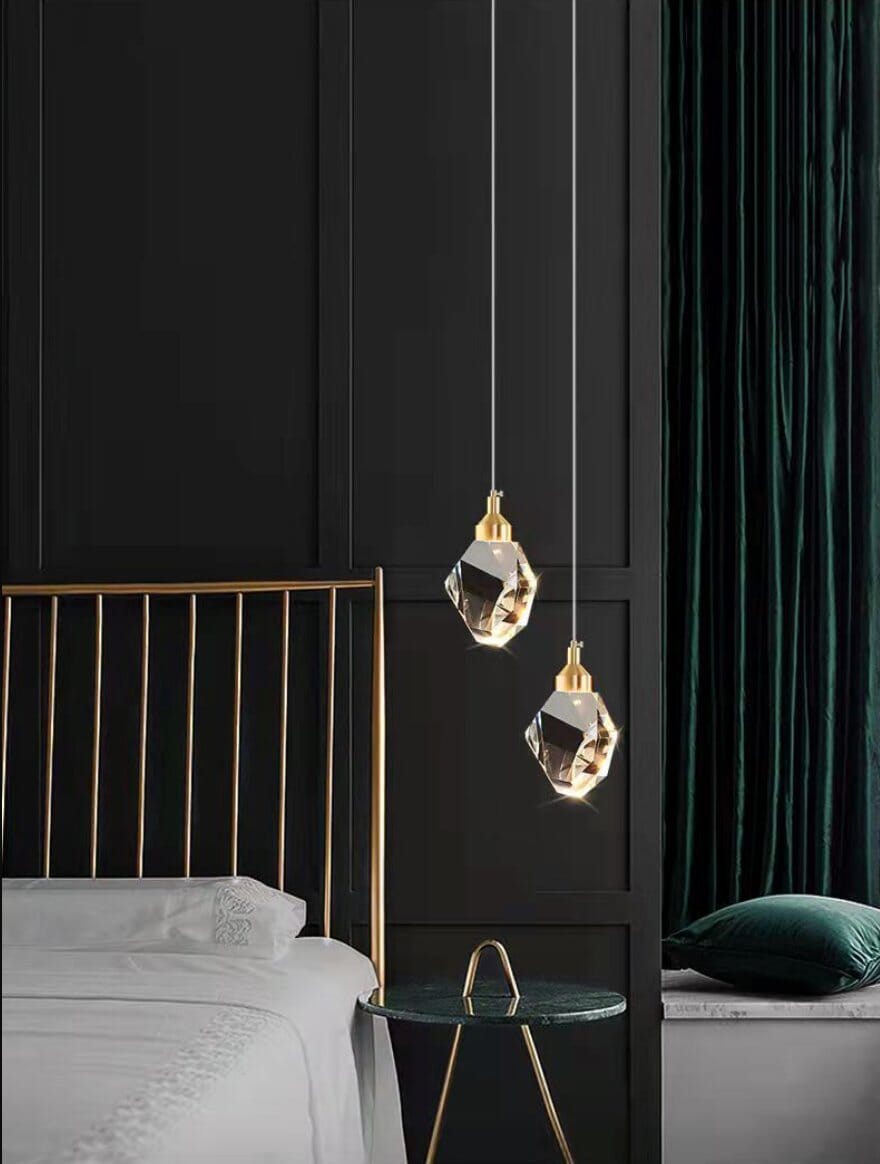 Crystal Rocks K9 Pendant Wall Light Minimalist Bedroom Living Room Office — product view 2
