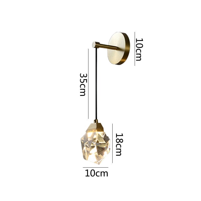Crystal Rocks K9 Pendant Wall Light Minimalist Bedroom Living Room Office — product view 7