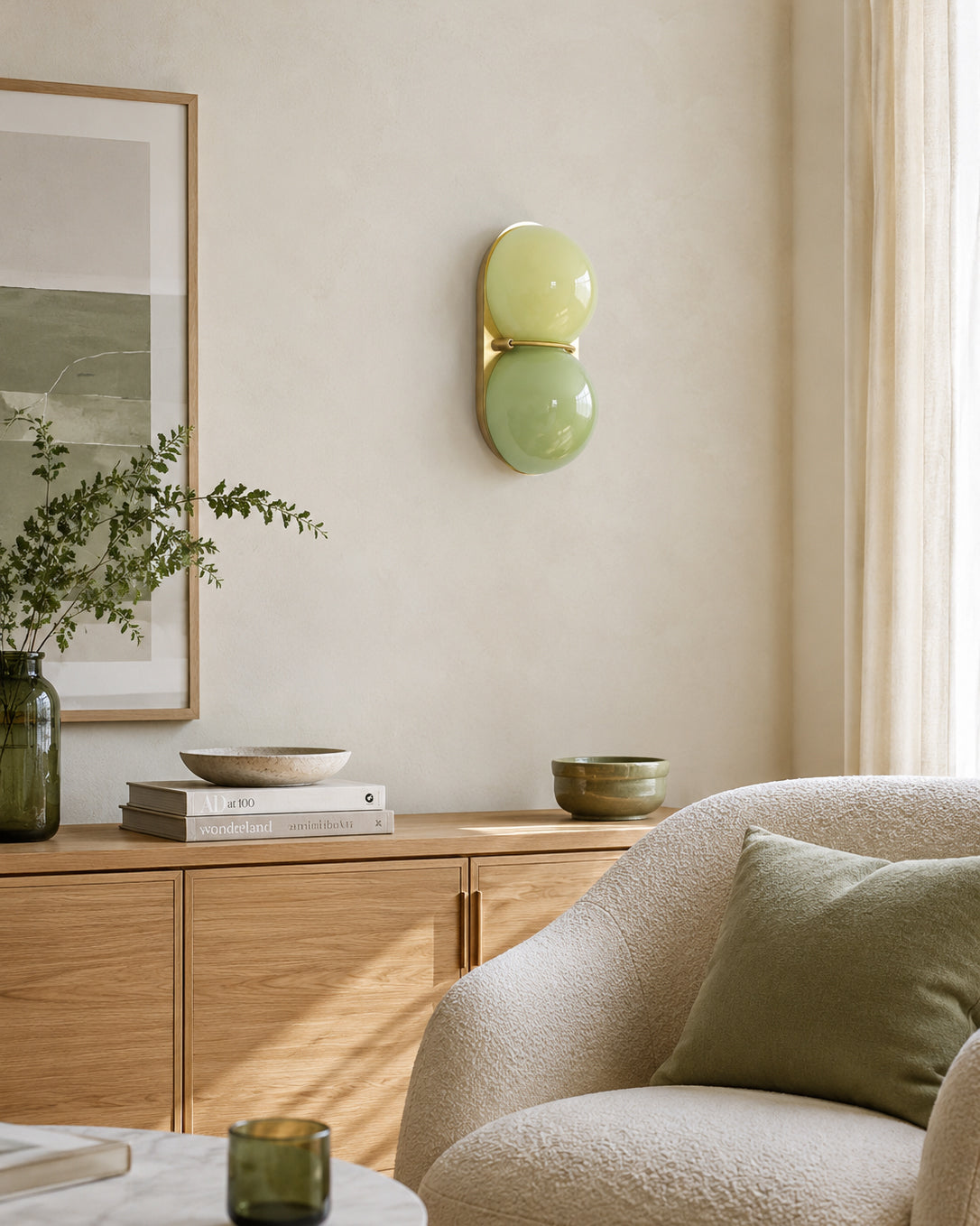 Cabochon Glass Wall Sconce — product view 2