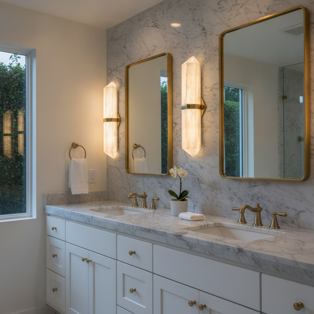 Caelum Alabaster Wall Sconce — product view 5