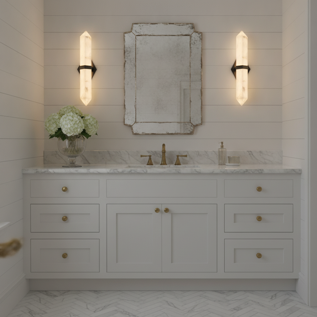 Caelum Alabaster Wall Sconce — product view 4