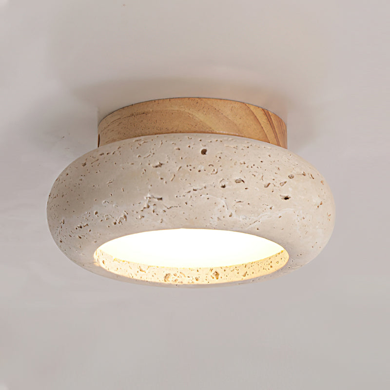 Astra Ceiling Light Mini Donut Travertine — product view 6