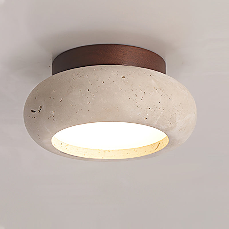 Astra Ceiling Light Mini Donut Travertine — product view 3