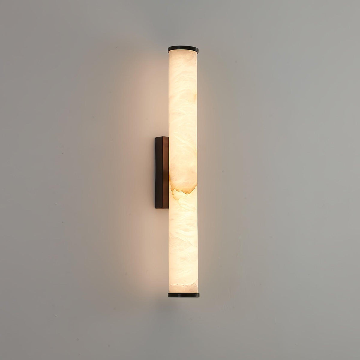 Kristy Alabaster Vertical Cylinder Wall Lamp — product view 2