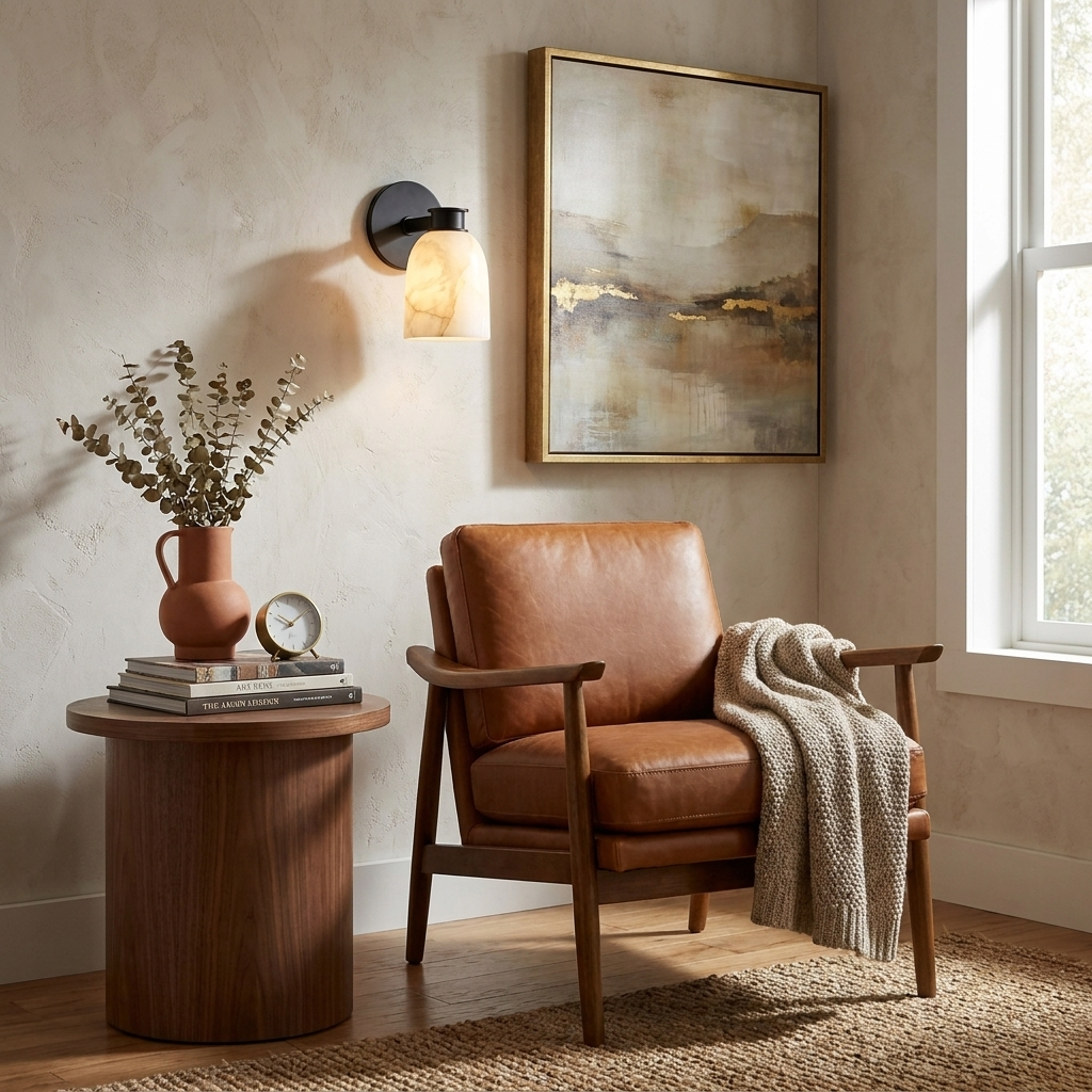 Calyx Alabaster Wall Sconce — product view 6