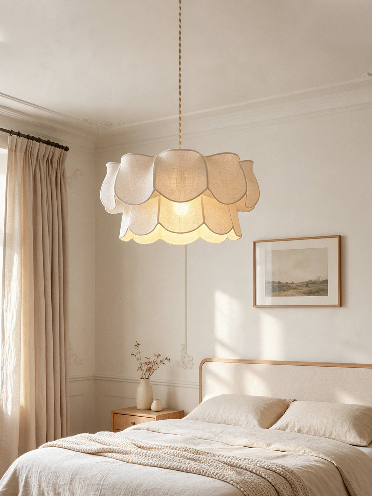 Camellia Fabric Pendant Lamp — product view 3