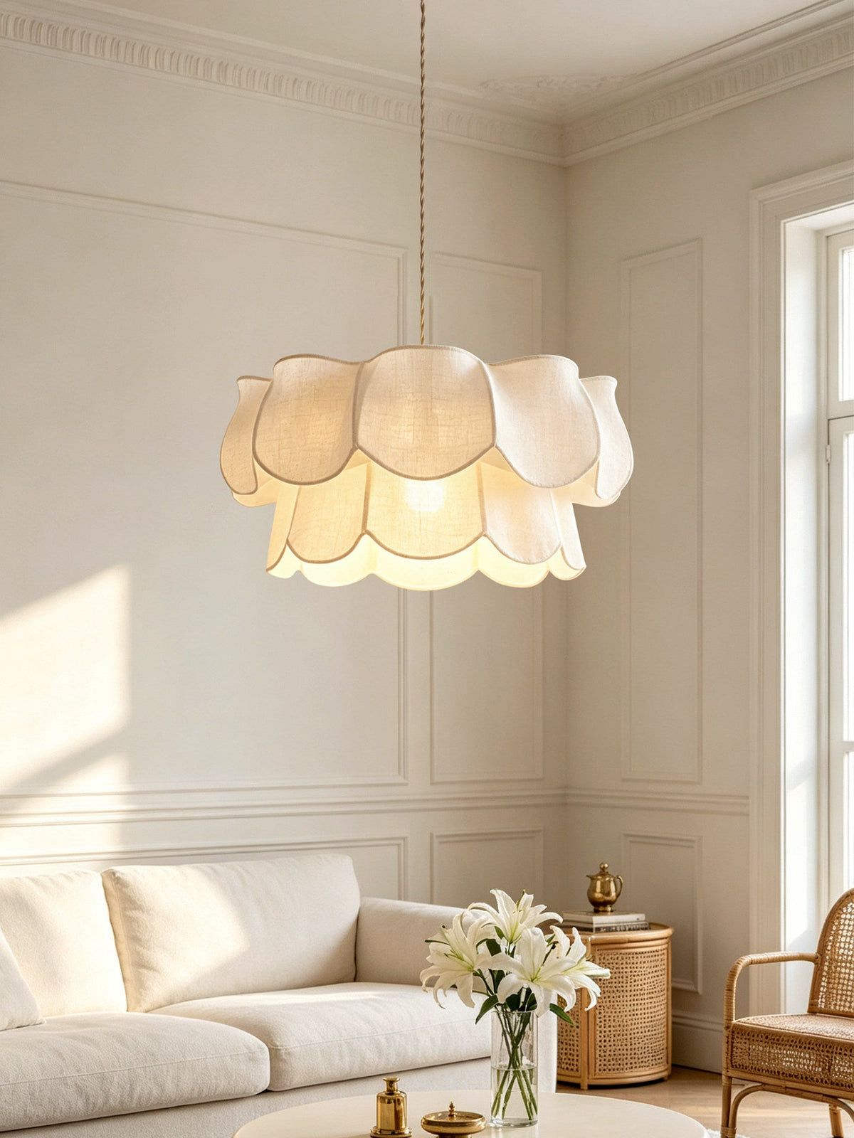 Camellia Fabric Pendant Lamp — product view 2