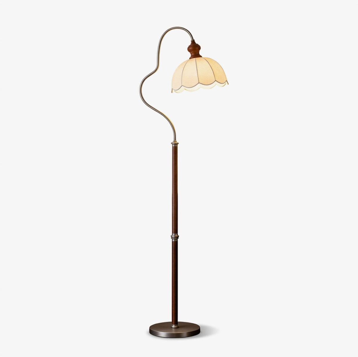 Camille Scalloped Fabric Floor Lamp — product view 1