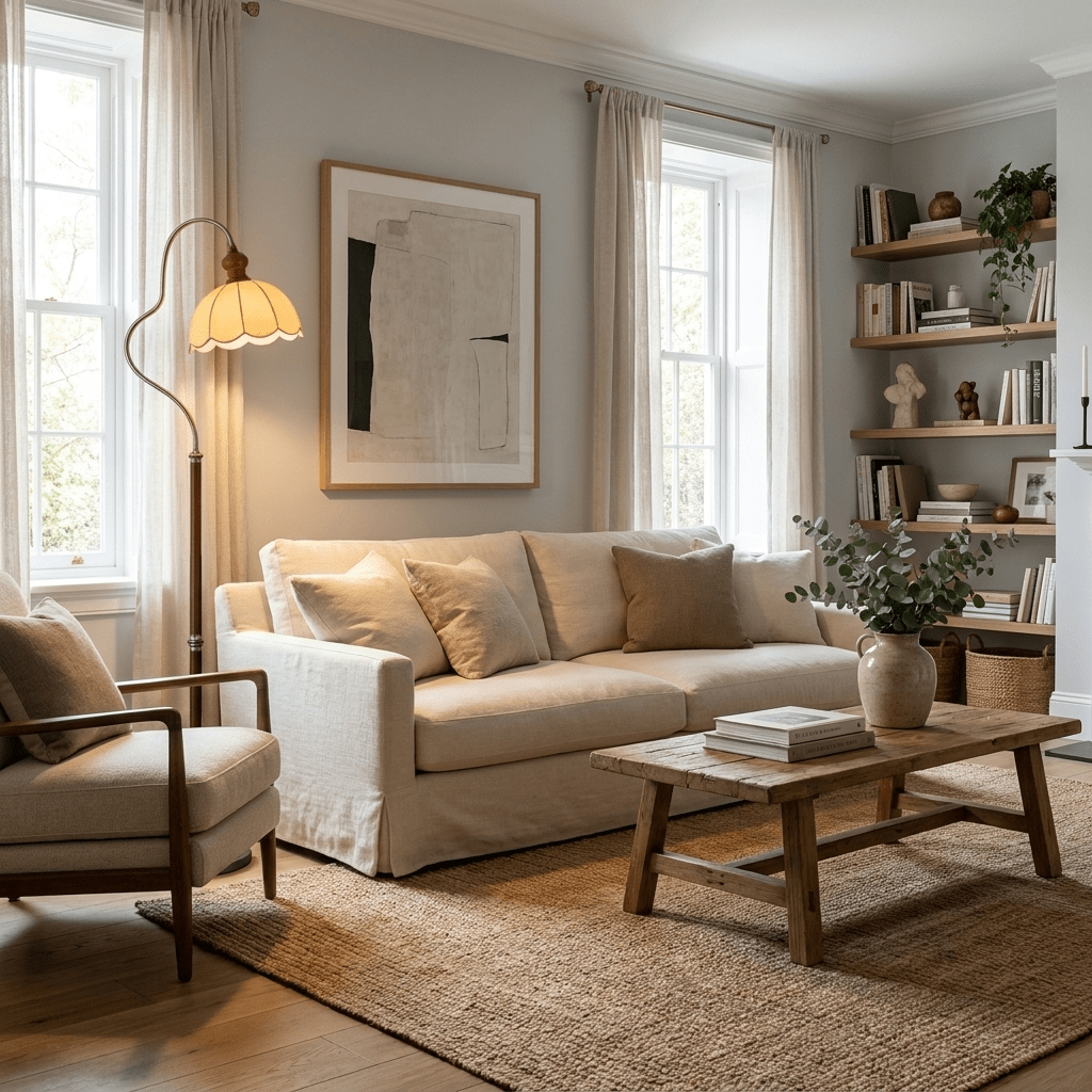 Camille Scalloped Fabric Floor Lamp — product view 7
