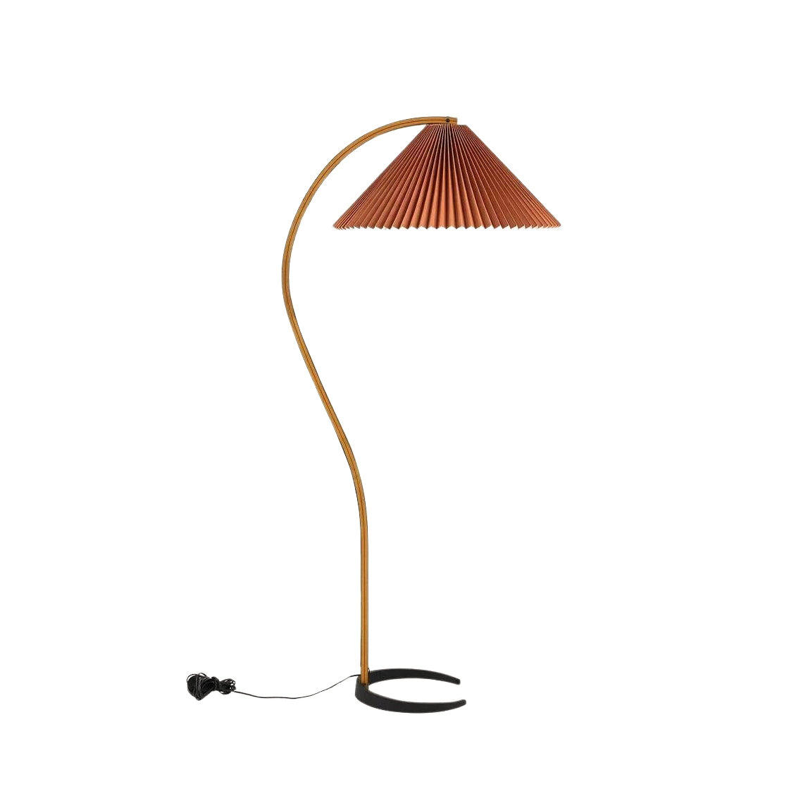 Caprani Arc Floor Lamp Natural Stone Resin LED Warm Light Living Room Bedroom — Multiple Finishes — product view 4