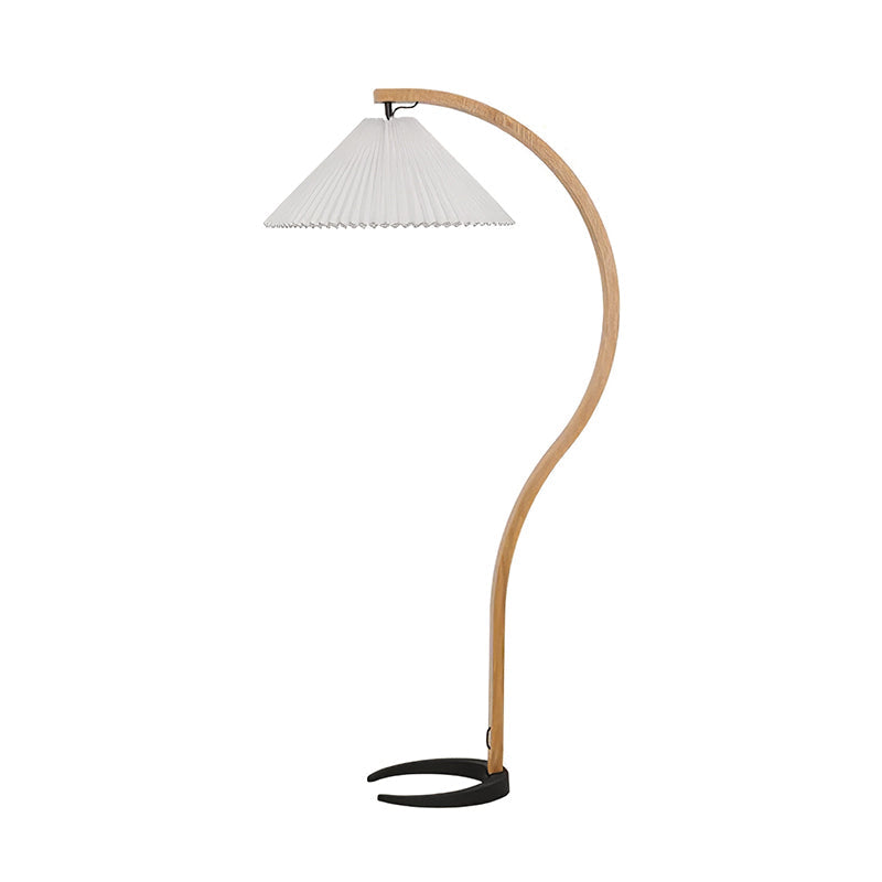 Caprani Arc Floor Lamp Natural Stone Resin LED Warm Light Living Room Bedroom — Multiple Finishes — product view 1