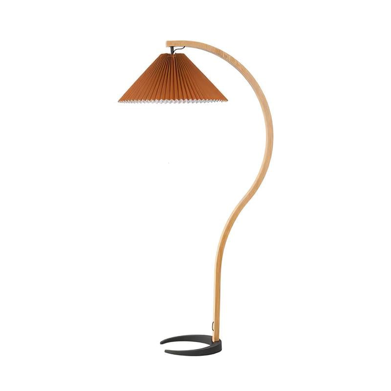 Caprani Arc Floor Lamp Natural Stone Resin LED Warm Light Living Room Bedroom — Multiple Finishes — product view 3
