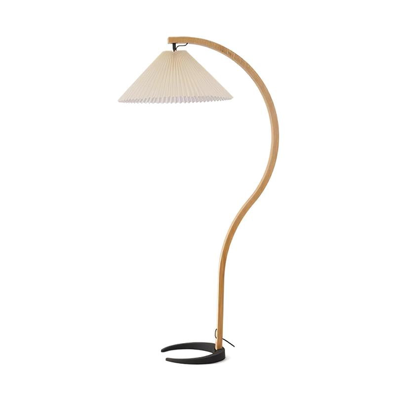 Caprani Arc Floor Lamp Natural Stone Resin LED Warm Light Living Room Bedroom — Multiple Finishes — product view 2