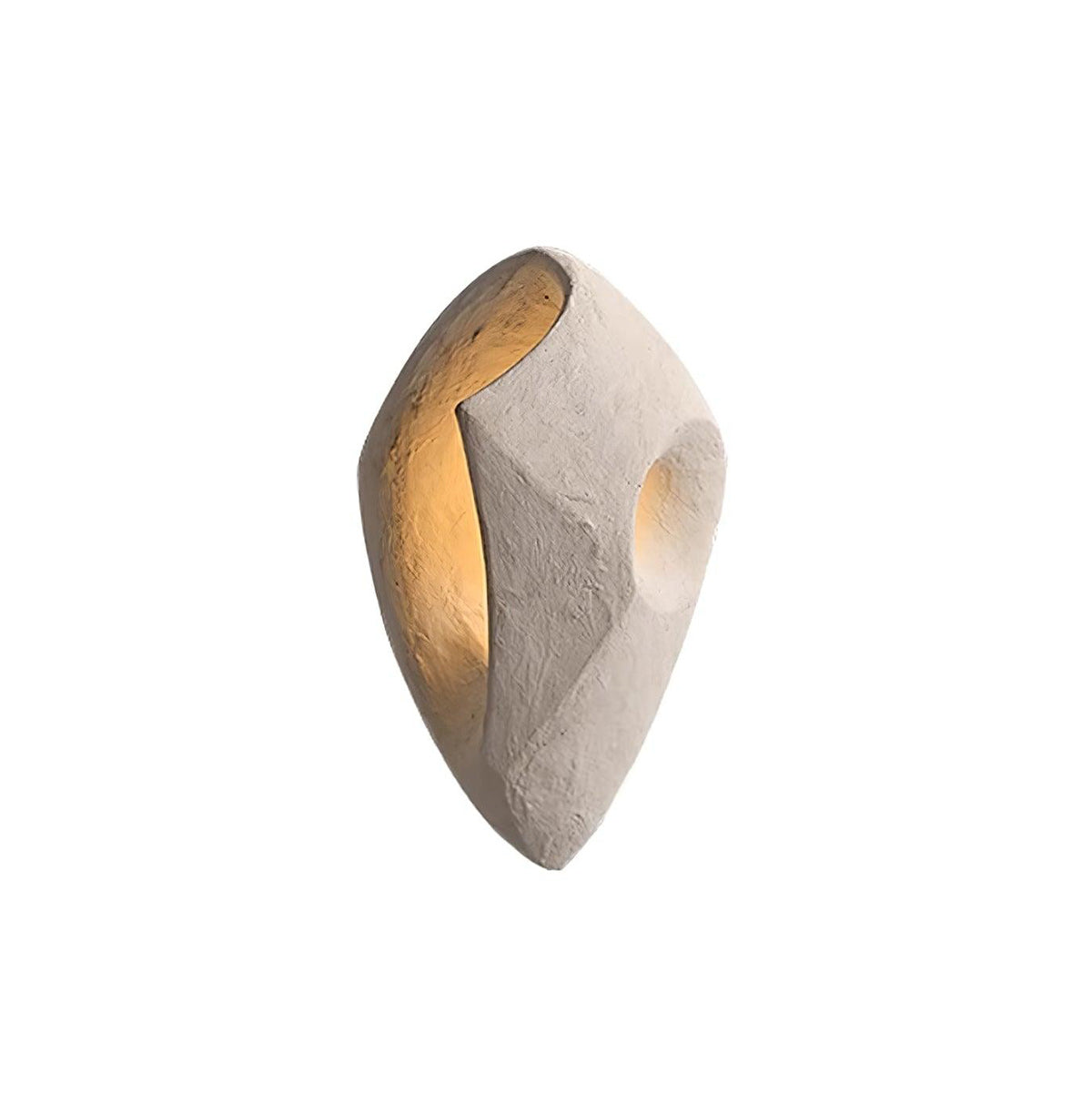 Cement Hollow Wall Lamp Minimalist Handcrafted LED Bedroom Living Room Bathroom — 3 Sizes Grey Black — product view 5
