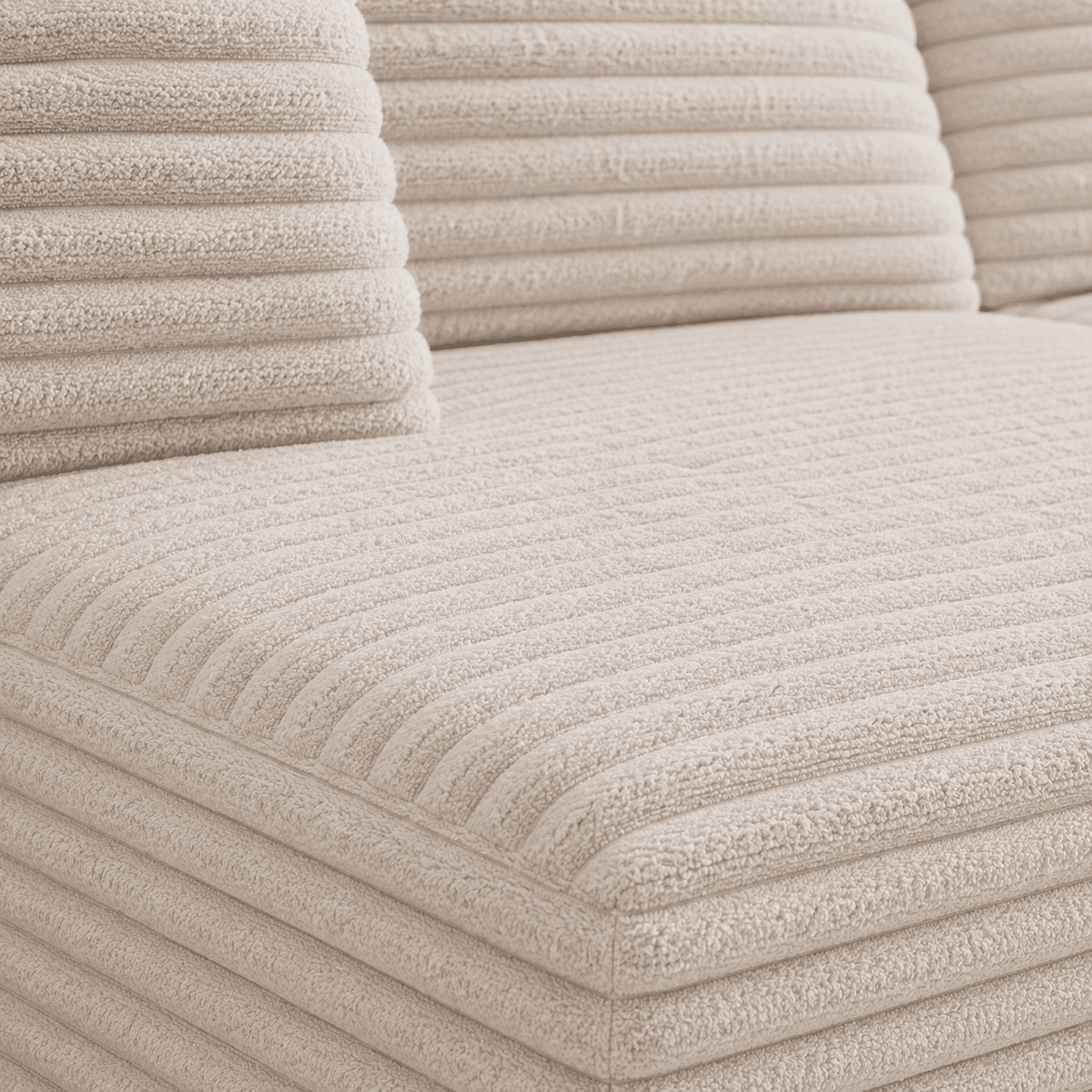 Cloud Sofa | 105" Reversible L-Shape Corduroy Sectional with Chaise — product view 7
