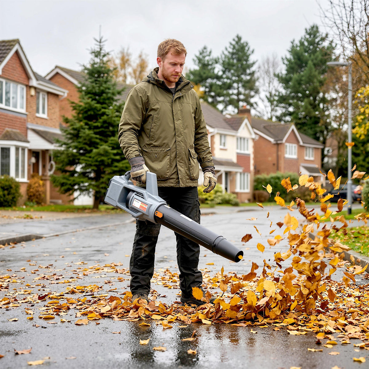36V Cordless Leaf Blower with 2 Batteries and Charger — product view 4