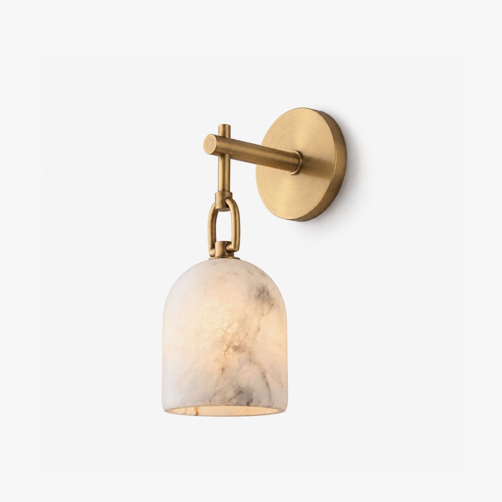 Cloche Alabaster Wall Sconce — product view 1