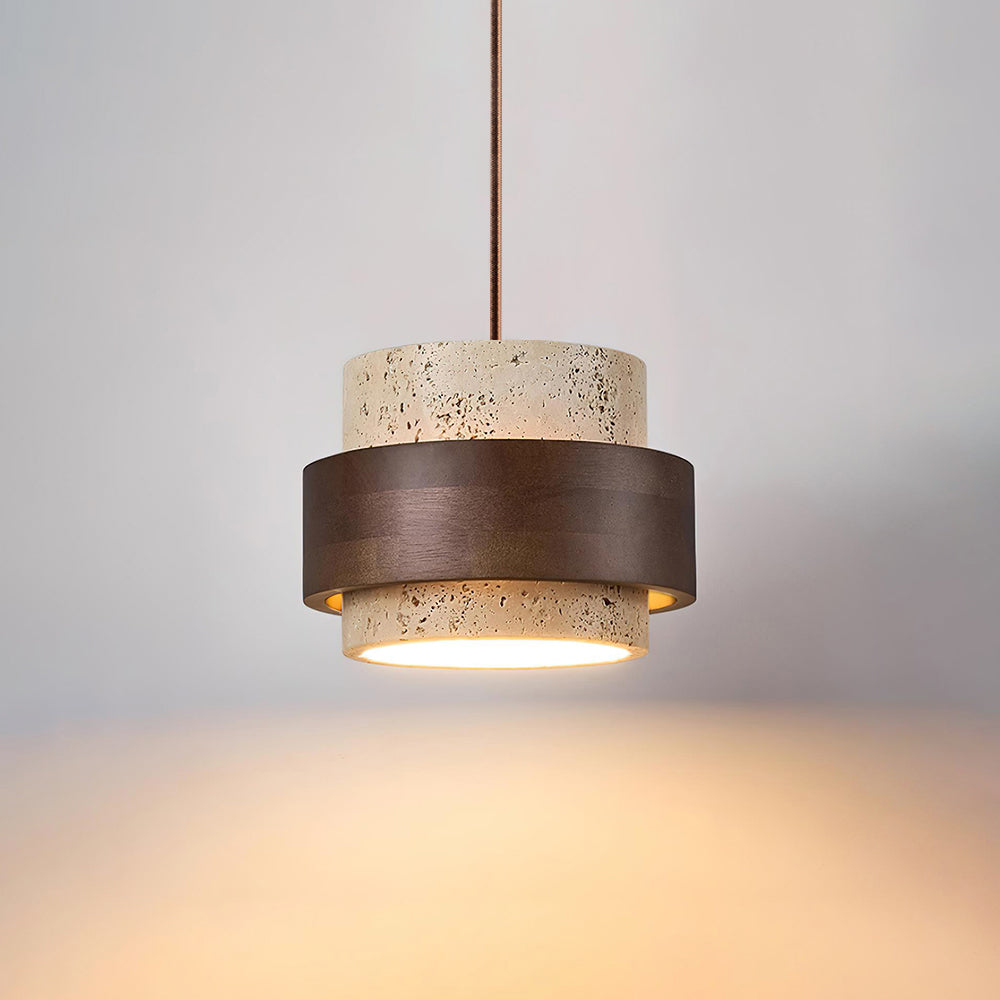 Perra Pendant Light Travertine — product view 7