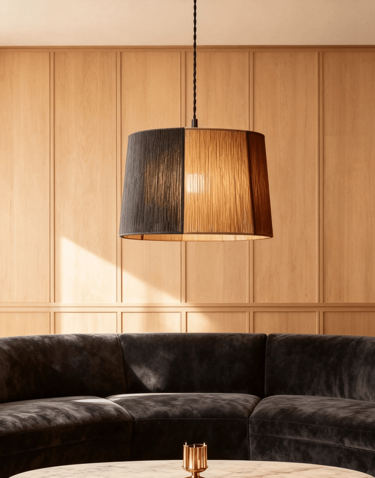 Cordova Rope Drum Pendant Light — product view 4