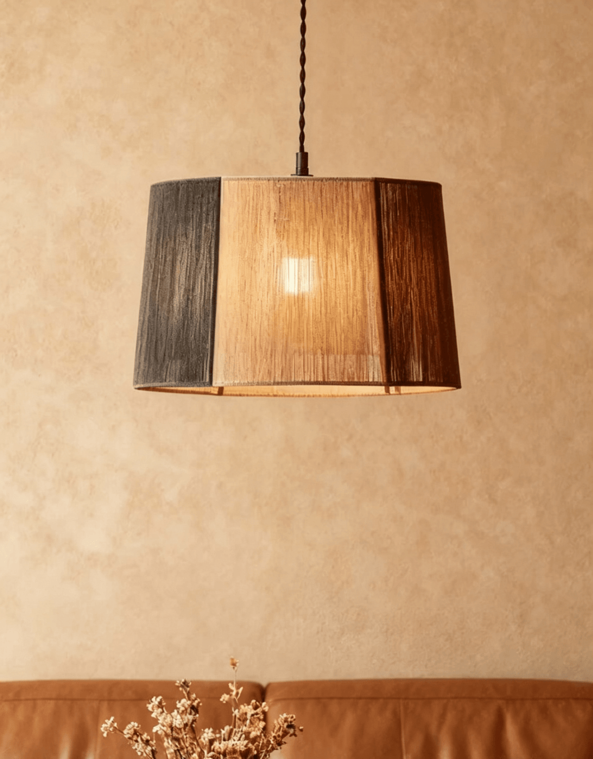 Cordova Rope Drum Pendant Light — product view 3