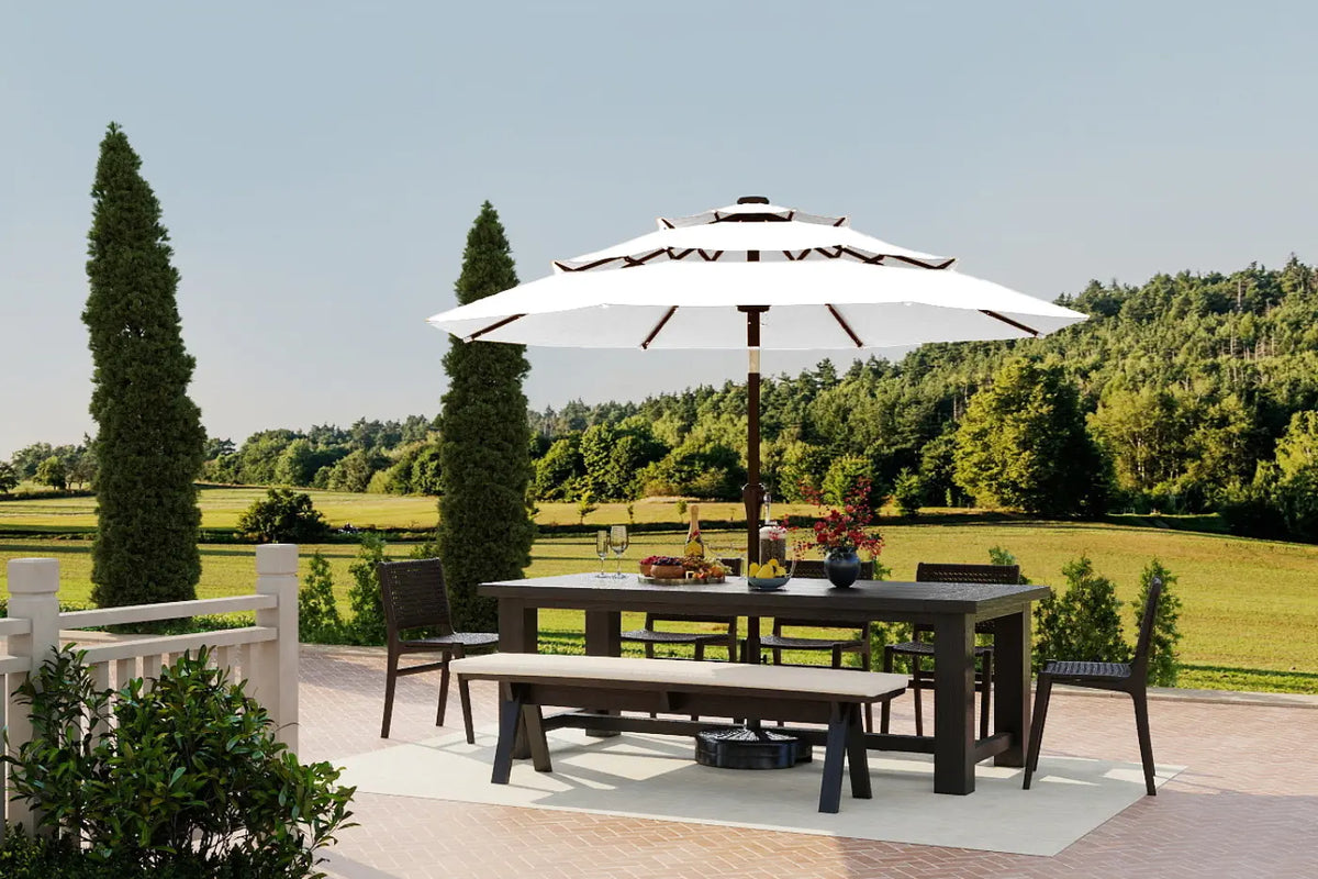 Fiberglass 3-Tier Patio Umbrella — product view 7