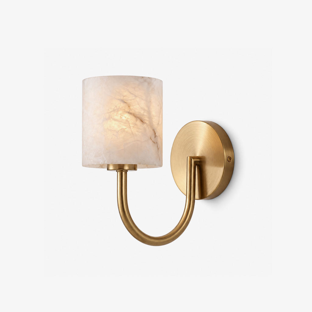Crook Alabaster Wall Sconce — product view 1