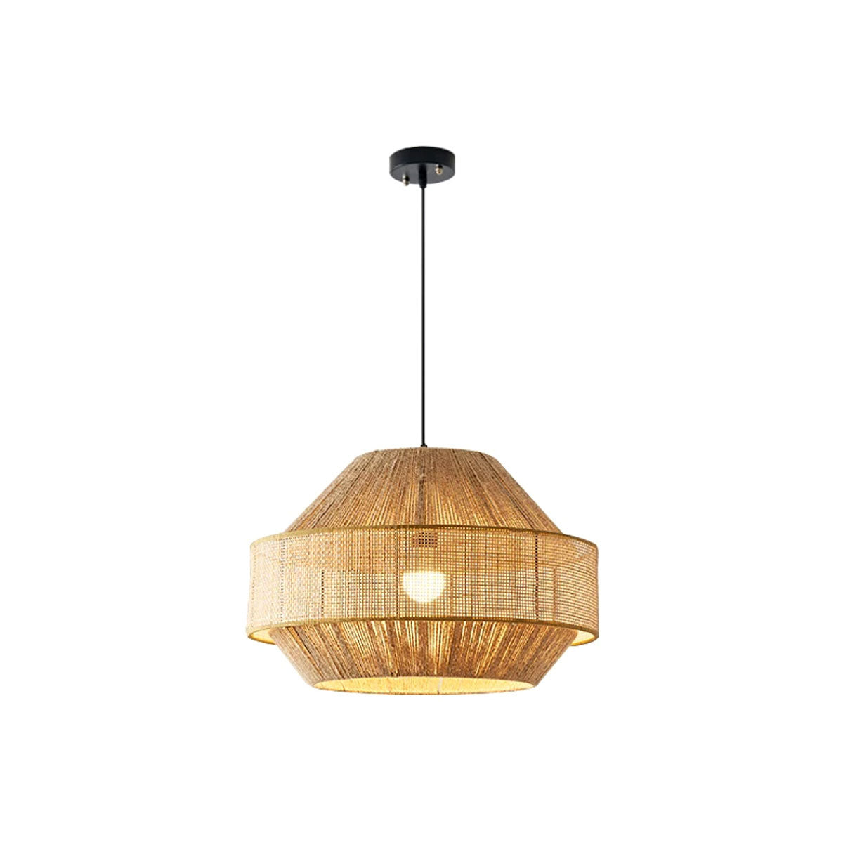 Cupola Woven Rattan Pendant Lamp — product view 5