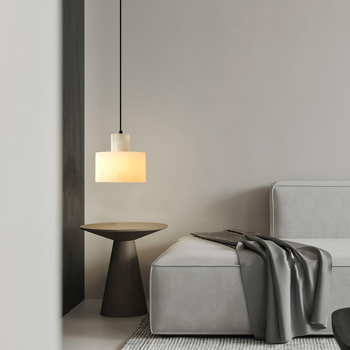 Alabaster Pendant Lgiht Dual Cylindrical — product view 6