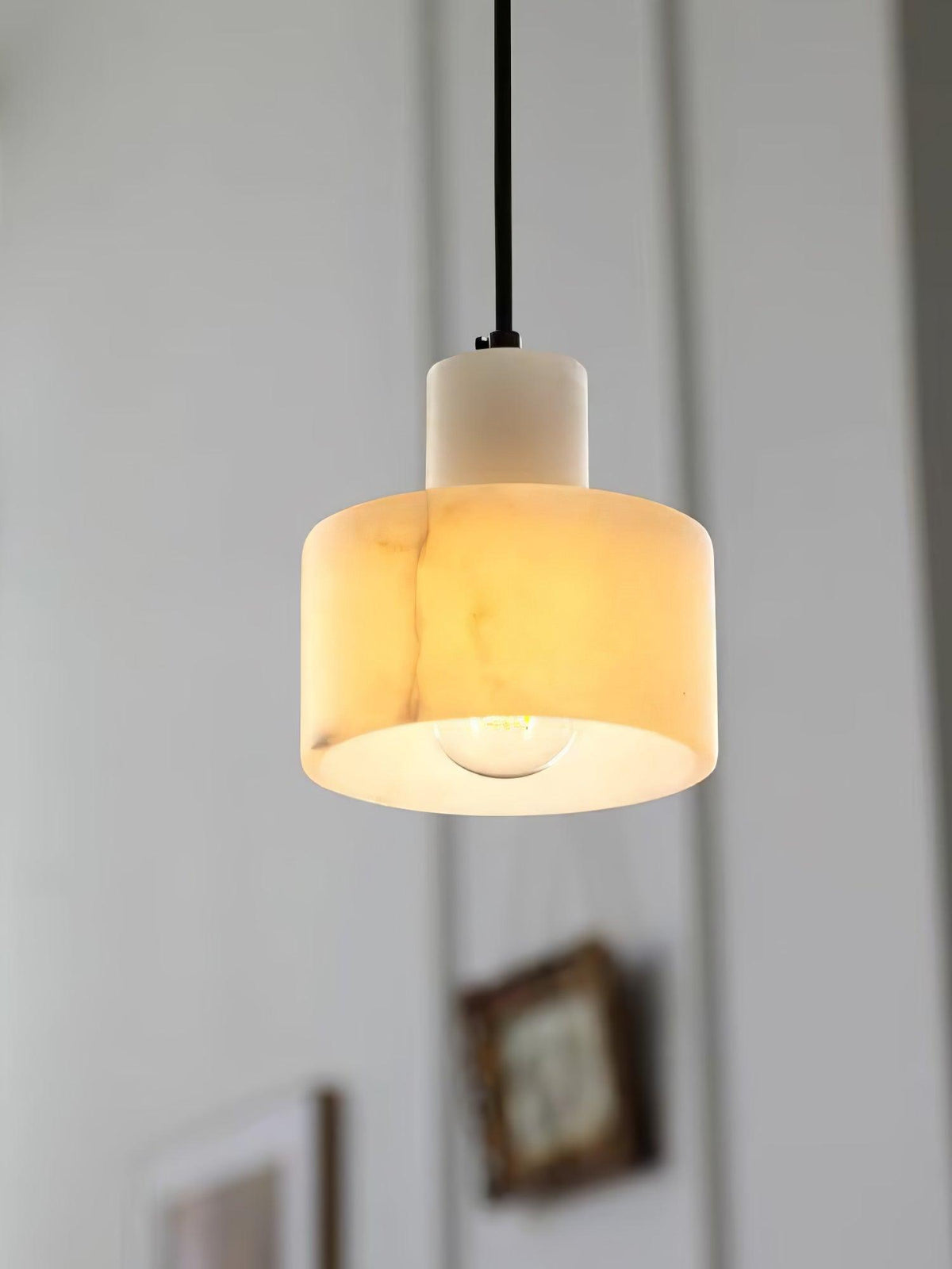 Alabaster Pendant Lgiht Dual Cylindrical — product view 7
